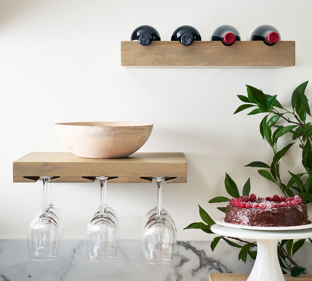 Brighton Entertaining Wine Storage Shelves Pottery Barn