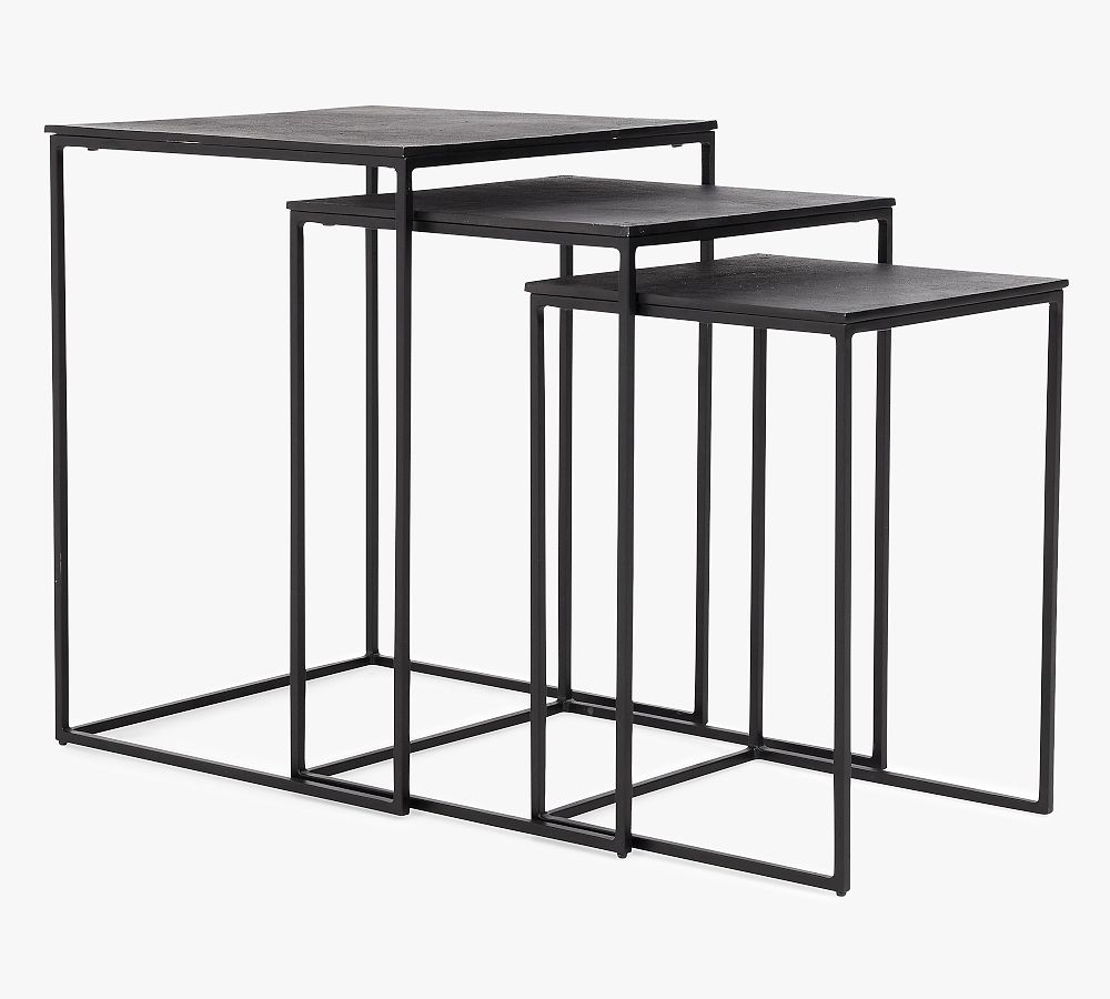 Pepper Metal Square Nesting Tables Pottery Barn