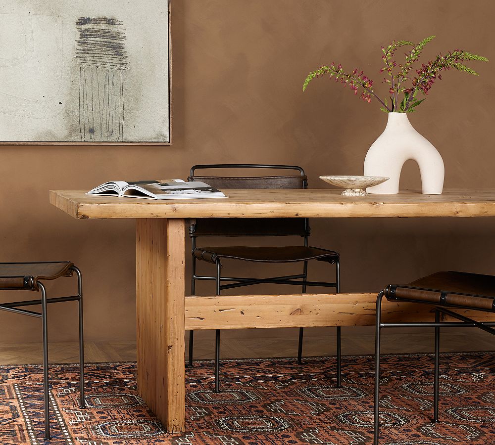 Arlo Reclaimed Pine Wood Dining Table Pottery Barn