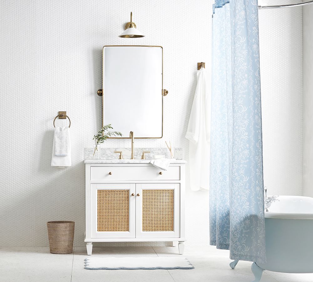 Vintage Rounded Rectangle Pivot Mirror Pottery Barn