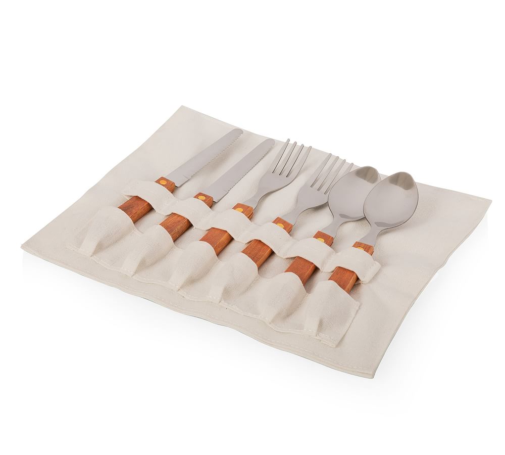 Canvas Picnic Tote Set for 2 Pottery Barn