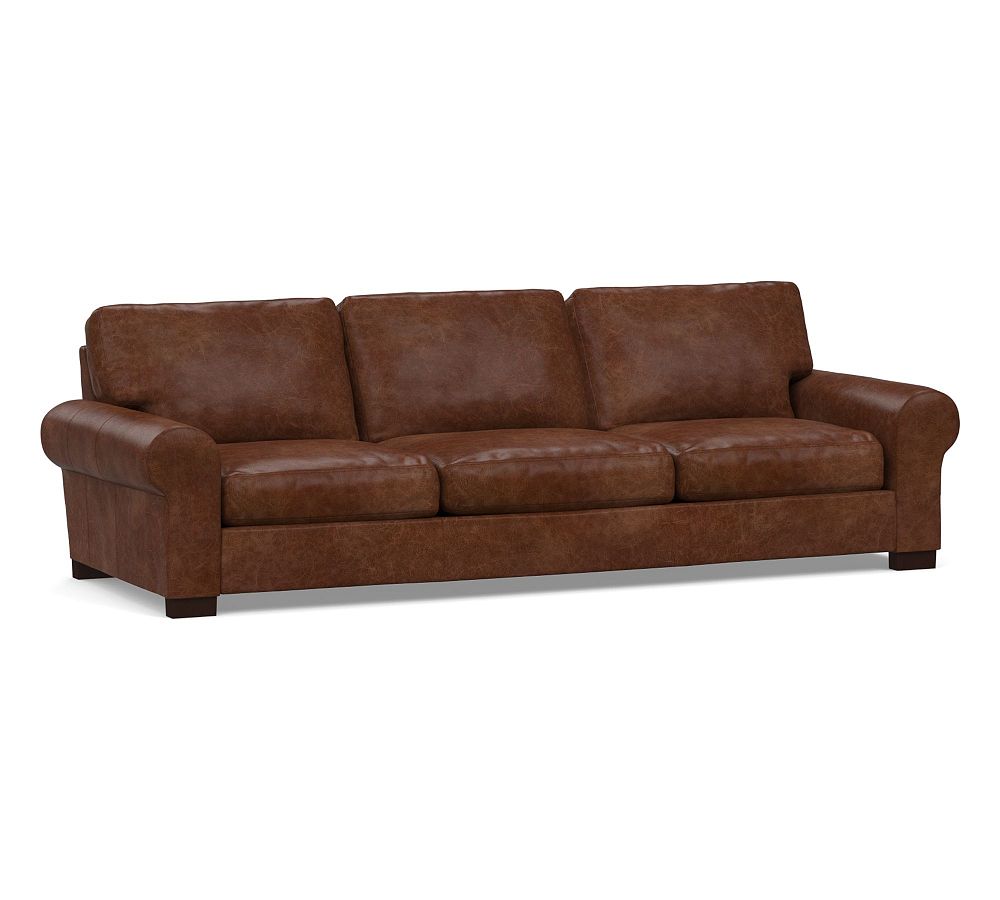 Turner Roll Arm Leather Sofa Pottery Barn