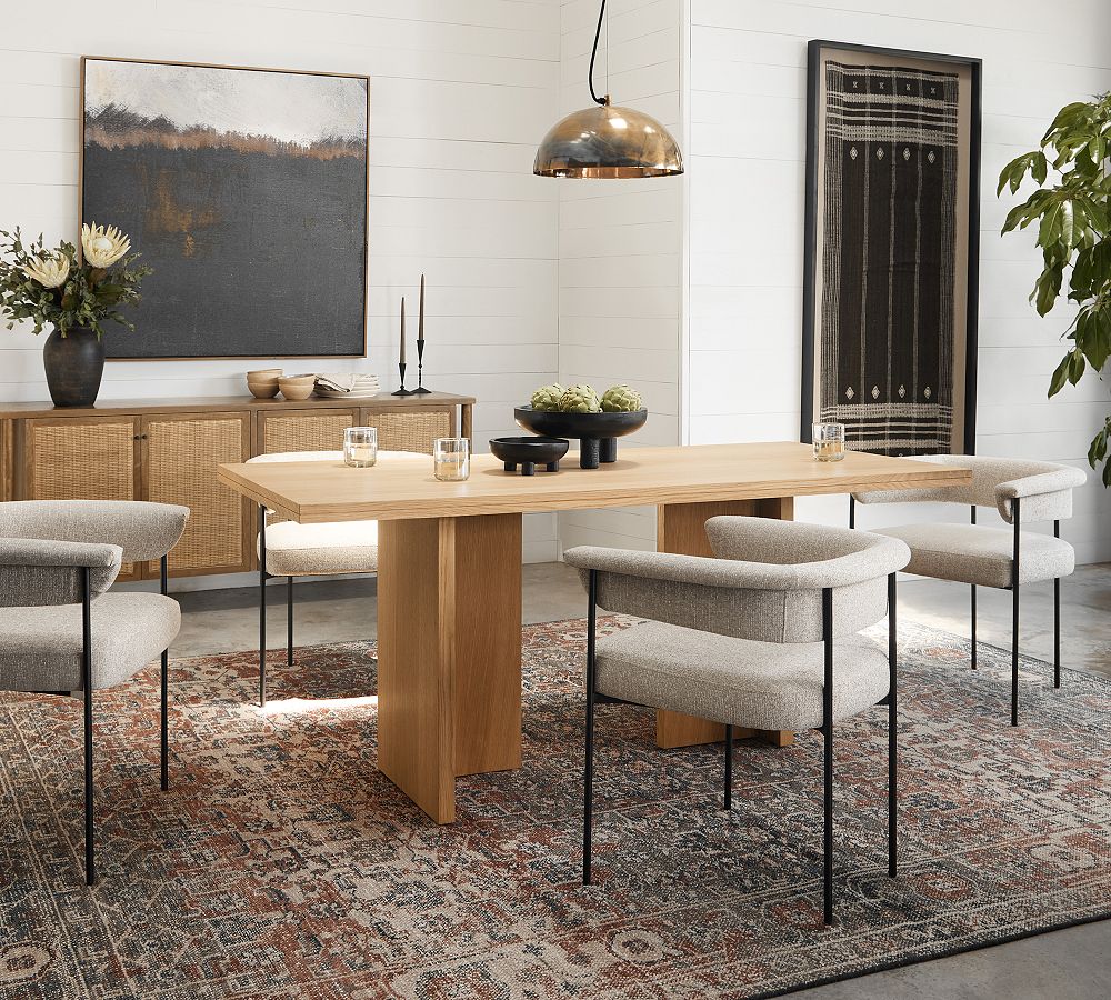 Romeo Offset Dining Table | Pottery Barn