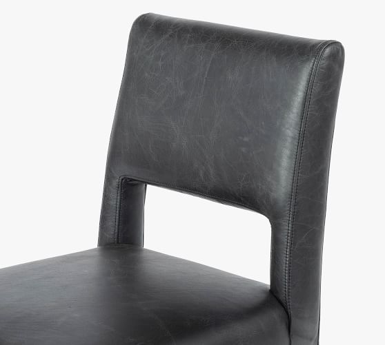 Keva Leather Dining Chair Pottery Barn