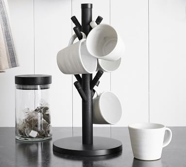 Chateau Wood Mug Tree | Pottery Barn