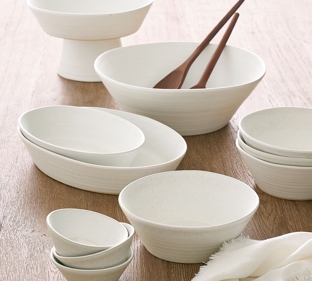 Larkin Reactive Glaze Stoneware Dip Bowls - Set of 4