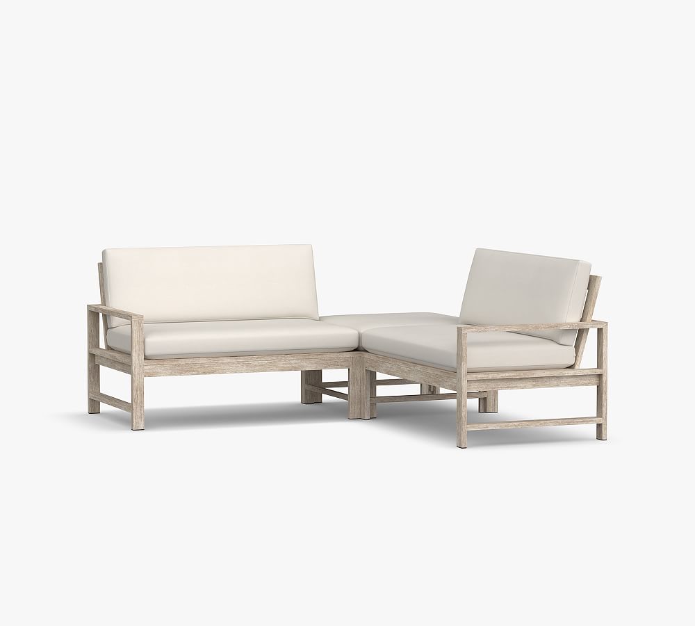 Indio Eucalyptus 3-Piece L-Shaped Outdoor Sectional