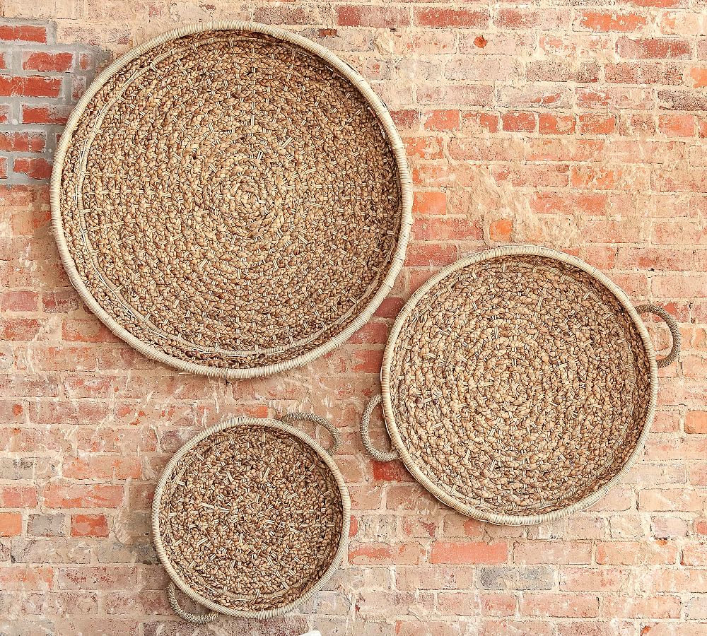Emma Woven Baskets Wall Art, Set of 3