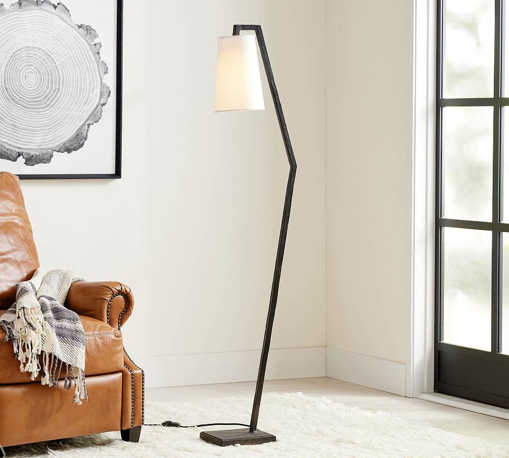 Carson Forged-Iron Floor Lamp | Pottery Barn