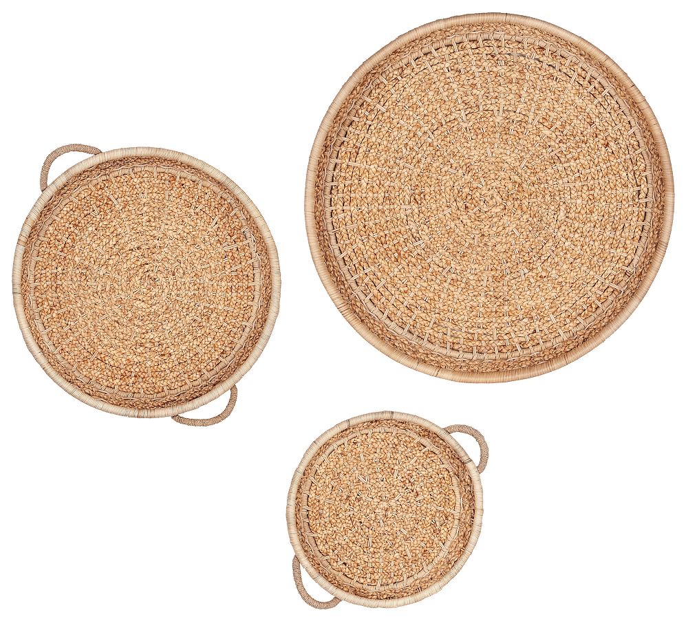 Emma Woven Baskets Wall Art, Set of 3 Pottery Barn