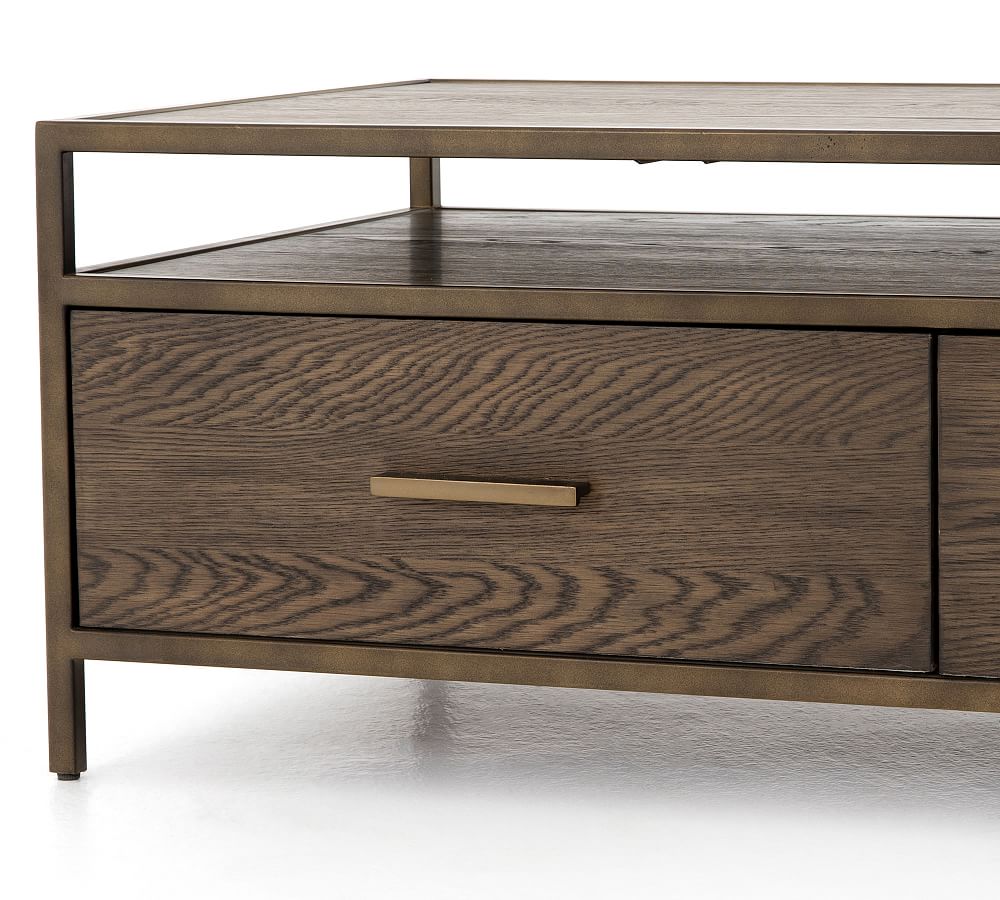 Modern Oak Coffee Table Pottery Barn