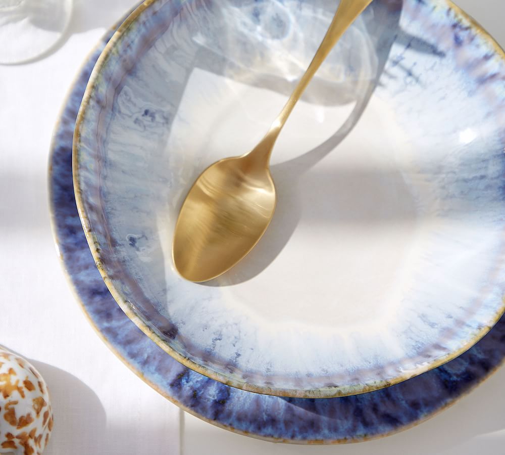 Pottery Barn Costa Nova Brisa Stoneware Pasta Bowls Set of 4