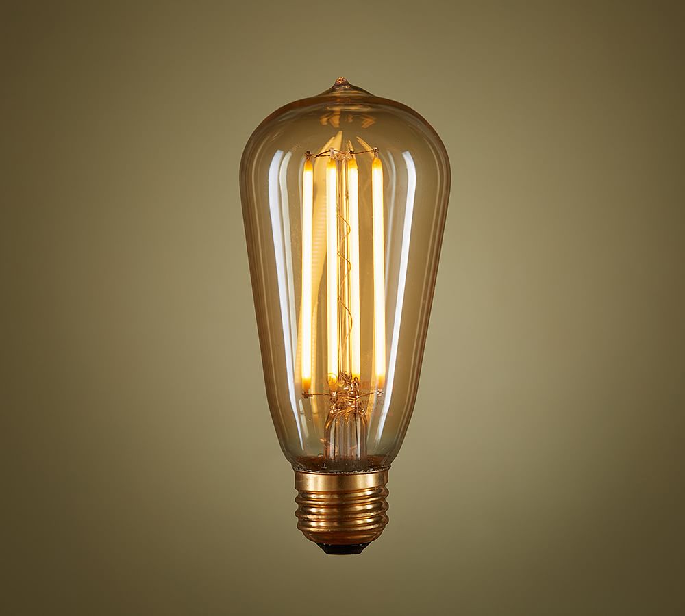 LED Teardrop Filament 40W Equivalent Light Bulb Pottery Barn