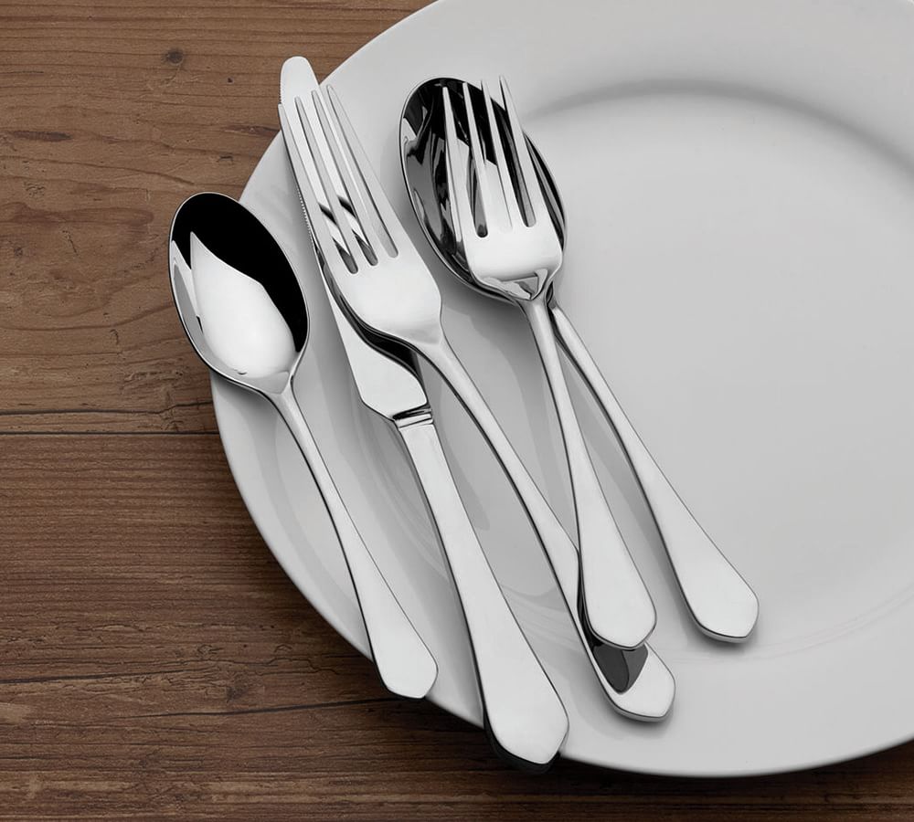 Pottery Barn Colson Stainless Steel 20Piece Flatware Set CoolSprings