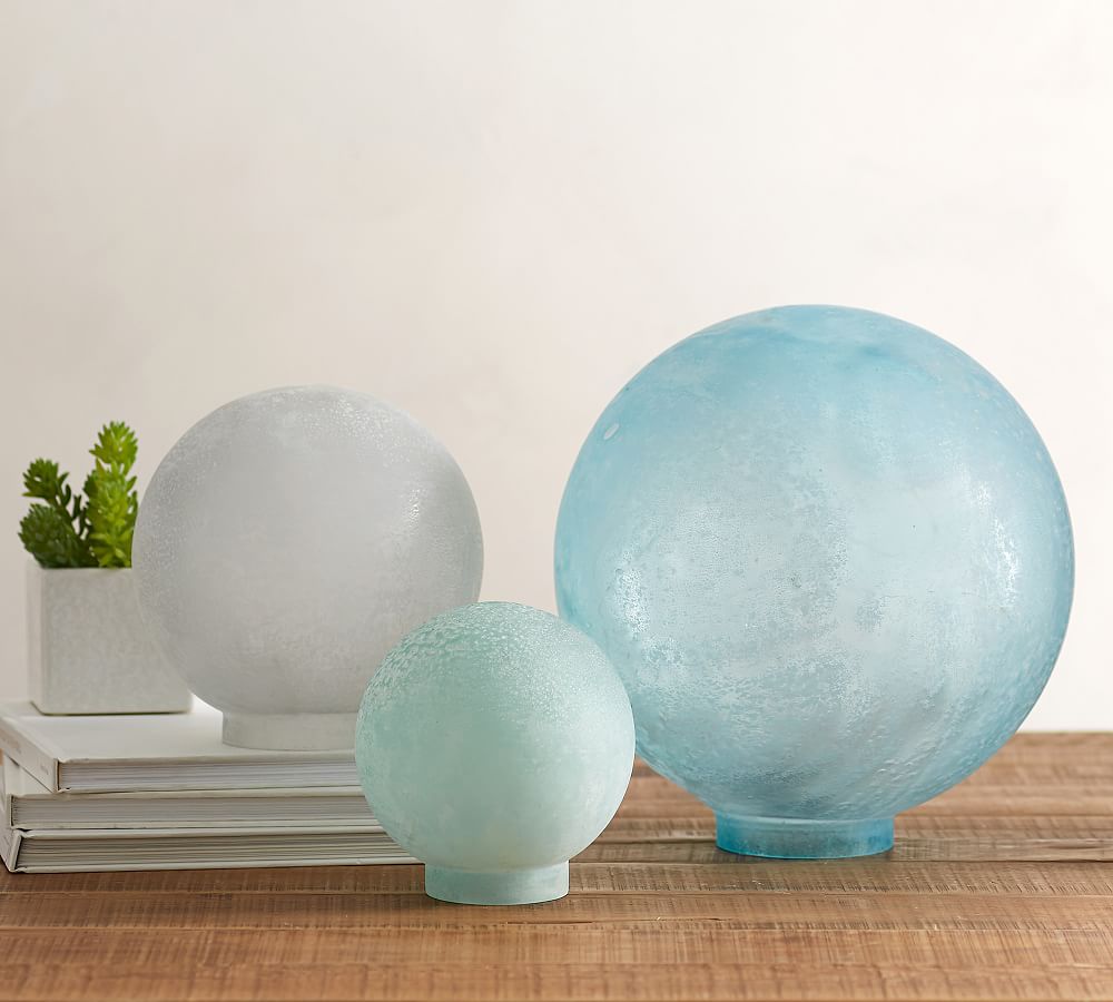 Seaglass Globe Luminary Candle Holder Pottery Barn