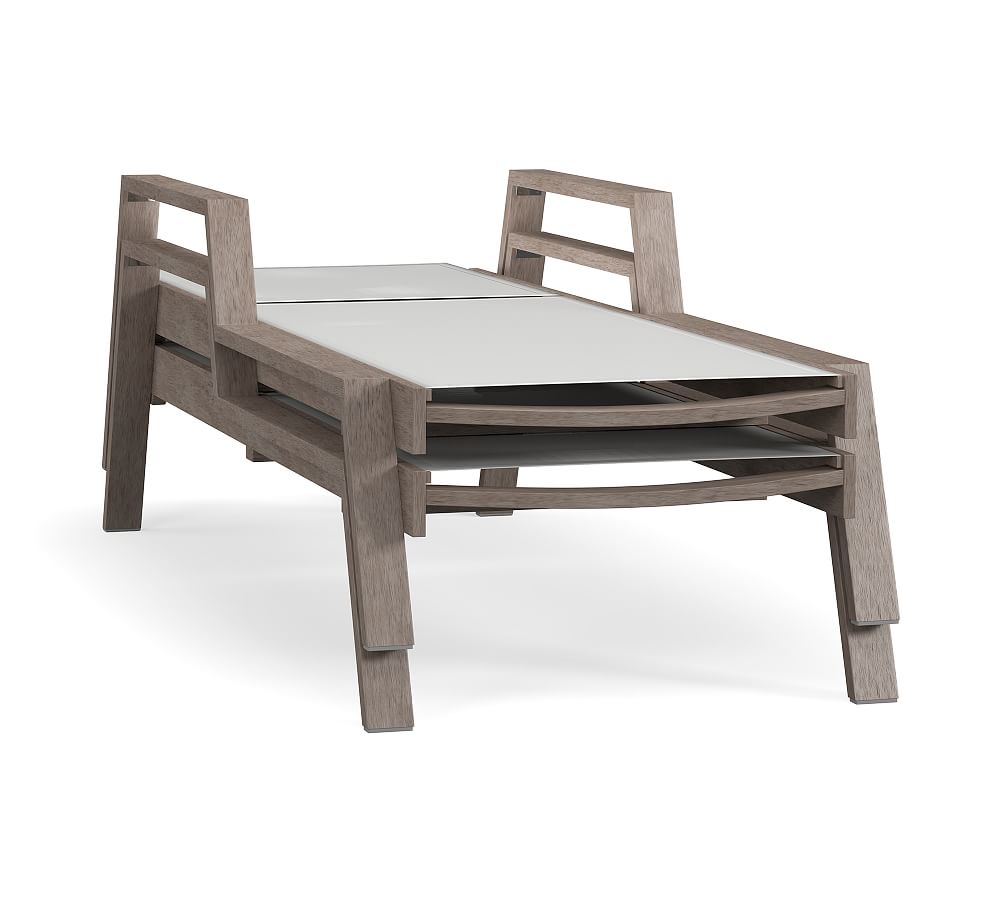 Indio Mesh Stacking Outdoor Chaise Lounges Pottery Barn