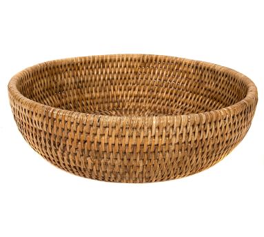 Tava Handwoven Rattan Fruit Bowl | Pottery Barn