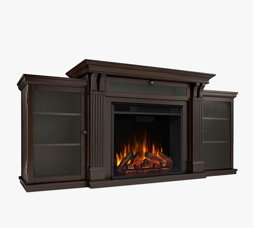 Real Flame Calie Electric Fireplace Media Cabinet Pottery Barn