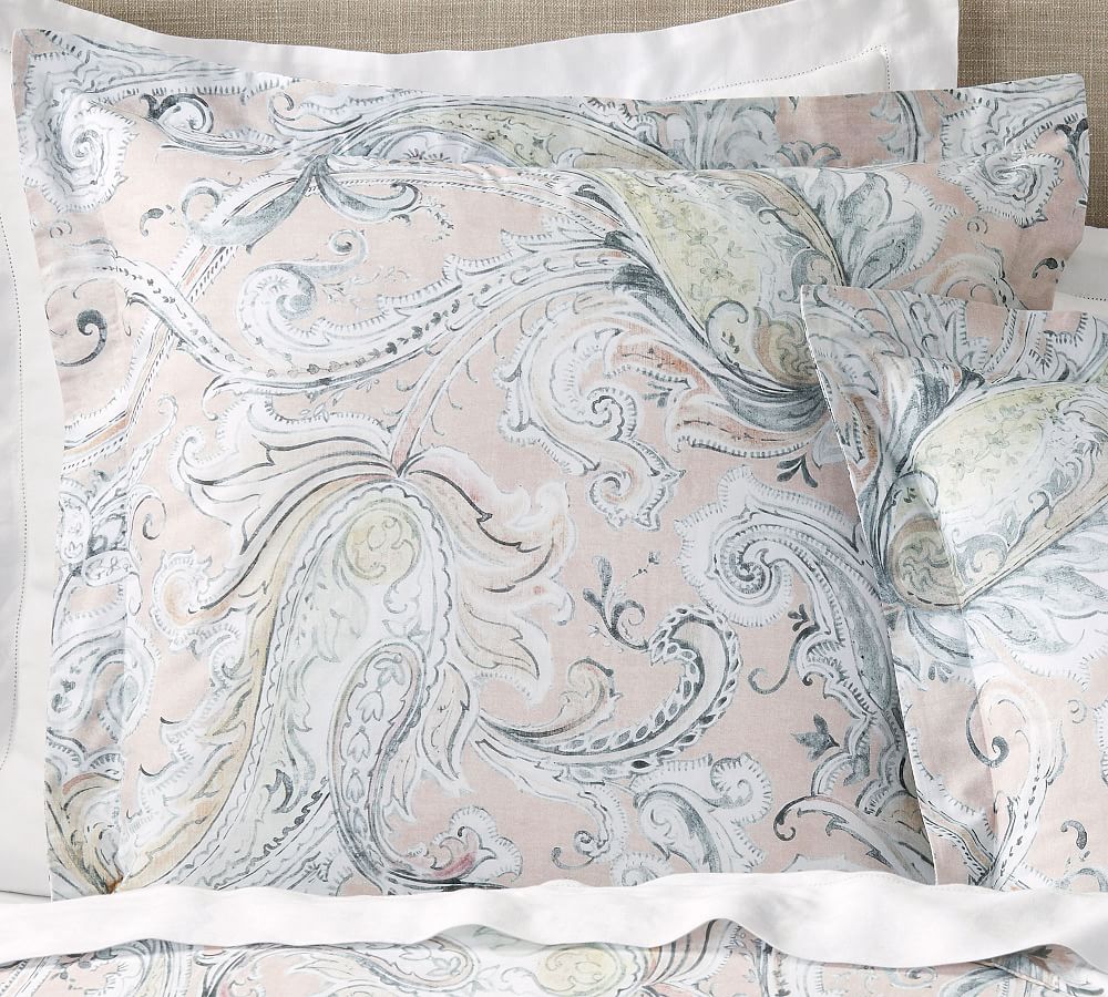 Mallorie Reversible Organic Pillow Sham Pottery Barn