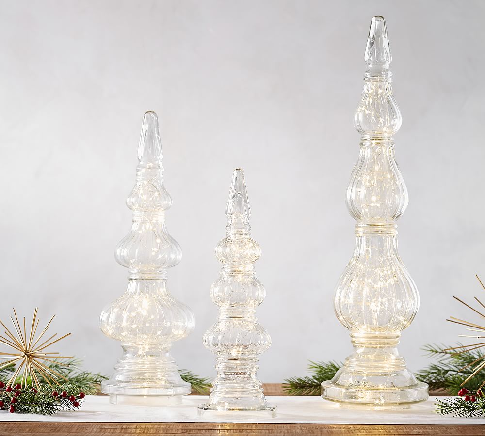 Clear Glass Finials Pottery Barn
