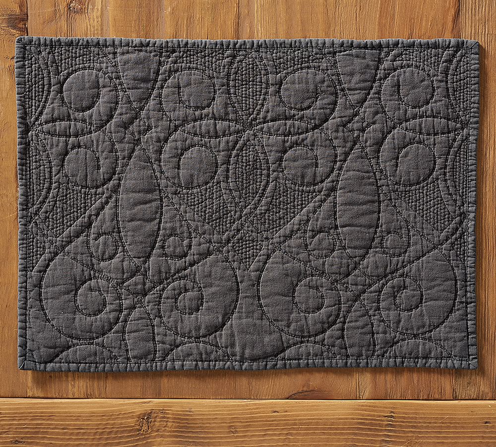 Washed Cotton Quilted Placemat Pottery Barn
