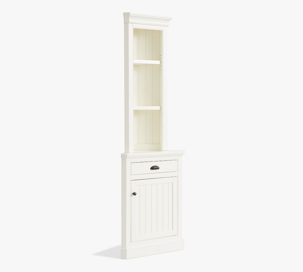 Aubrey End Cap Corner Bookcase 