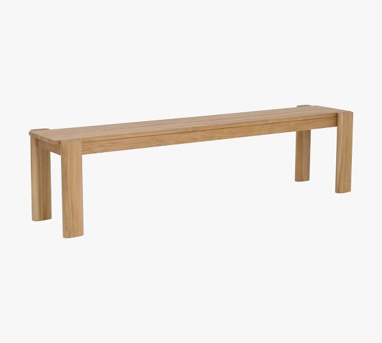 Genesis Outdoor Dining Bench Pottery Barn