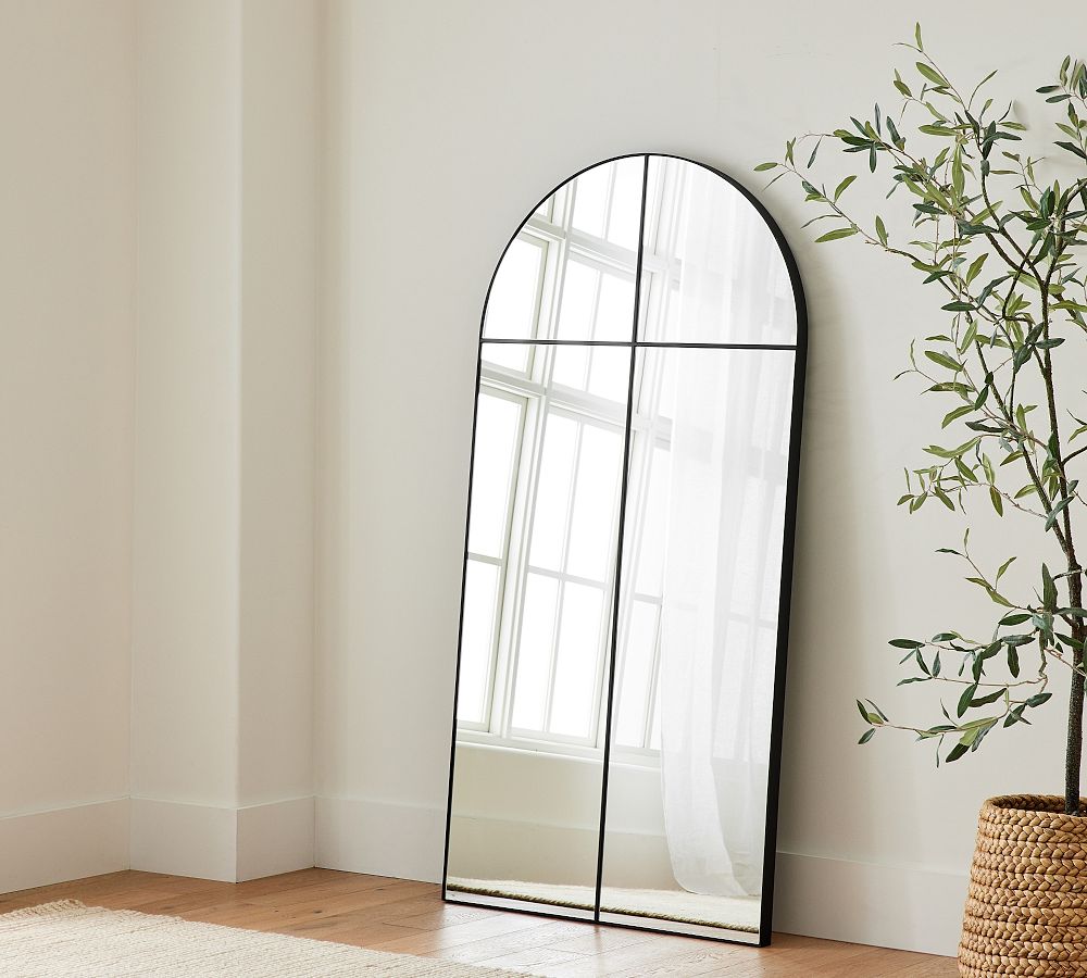 Hayes Paned Floor Arch Mirror
