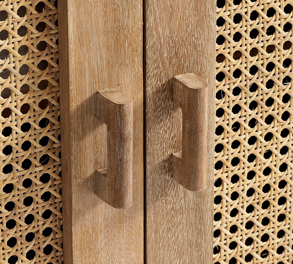 Pottery Barn Tiburon Cane Media Console CoolSprings Galleria