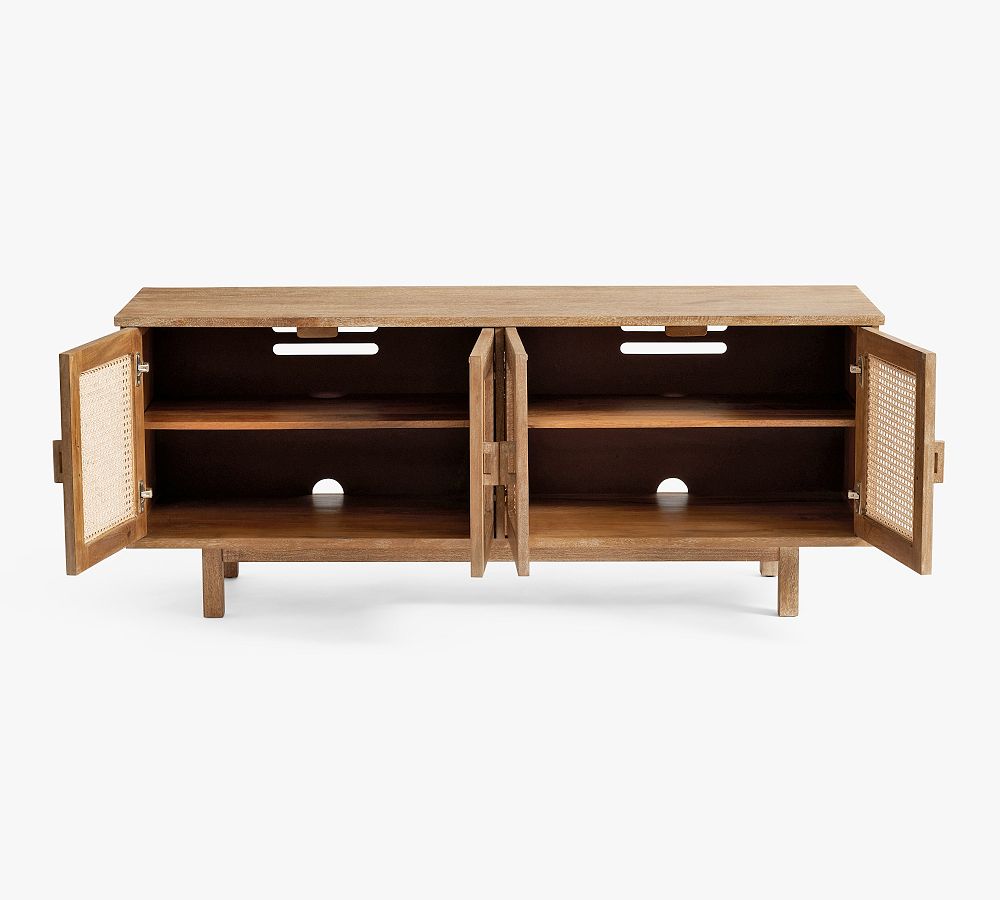 Pottery Barn Tiburon Cane Media Console The Summit