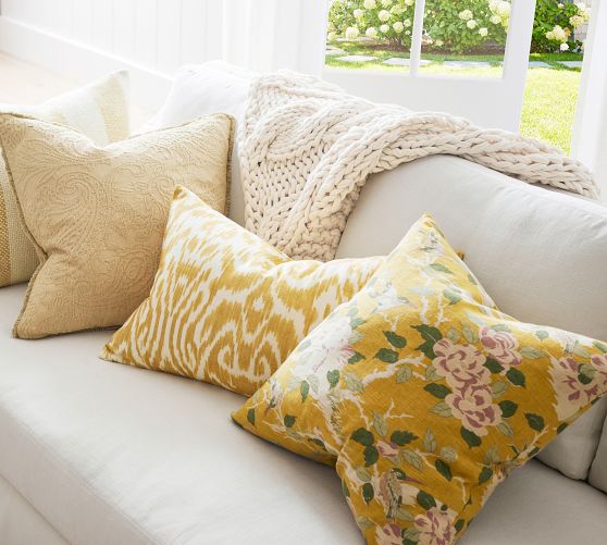 Pearce Chenille Jacquard Throw Pillow Pottery Barn