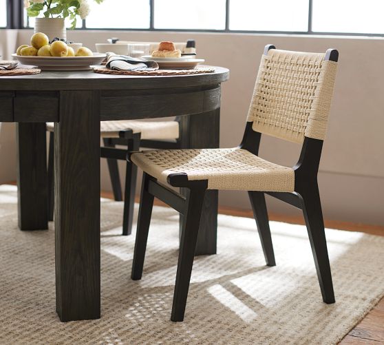 Fenton Woven Dining Chair Pottery Barn