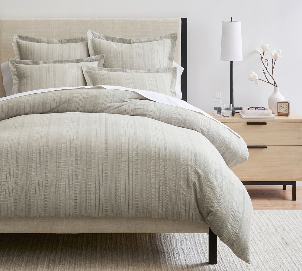 Sonoma Textured Striped Sham | Pottery Barn