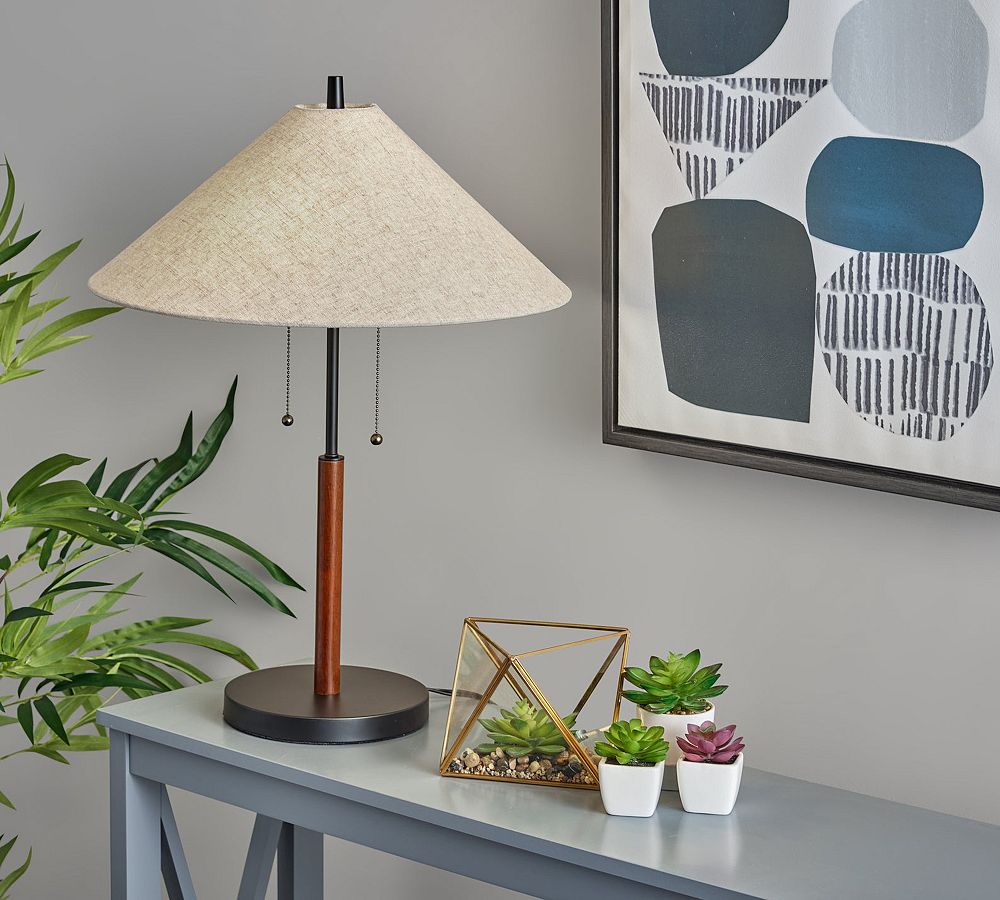 Patton Wood & Metal Table Lamp Pottery Barn