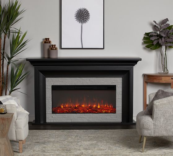 Real Flame® Idalia Electric Landscape Fireplace | Pottery Barn