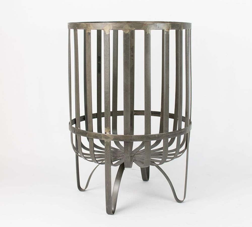 Metal Fireplace Log Basket
