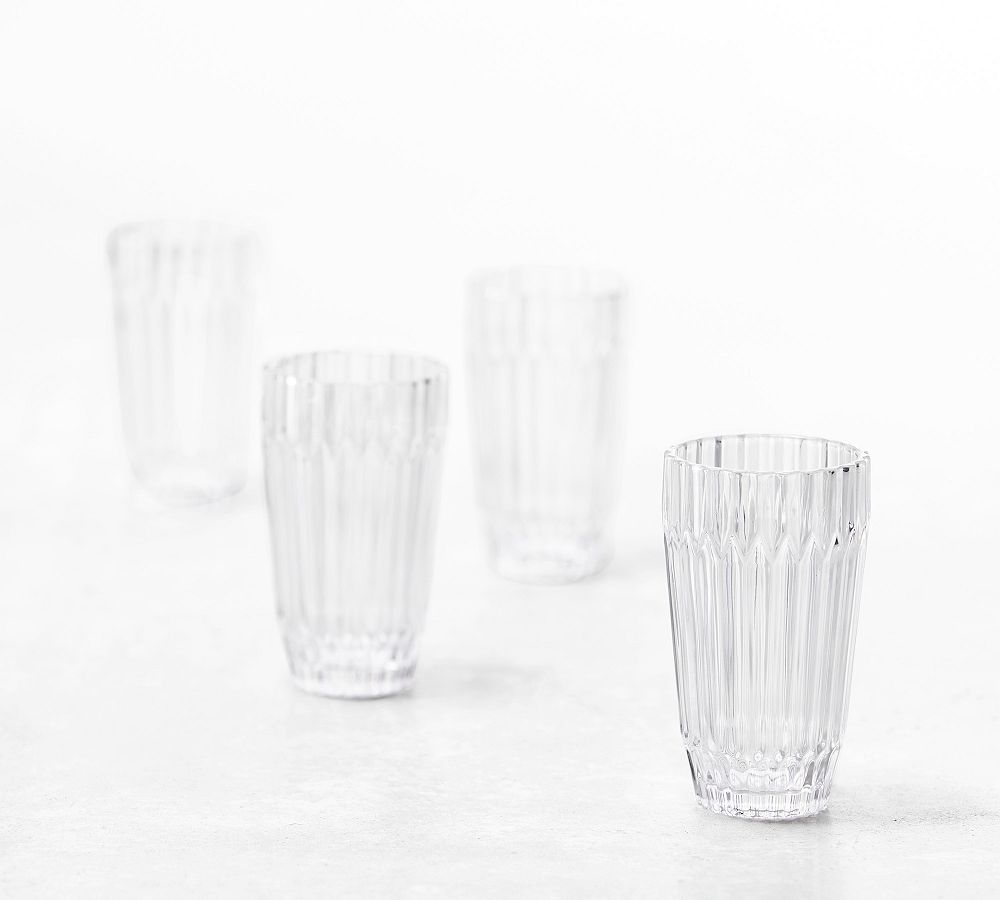 Fluted Glass Tumbler Set of 6 Pottery Barn