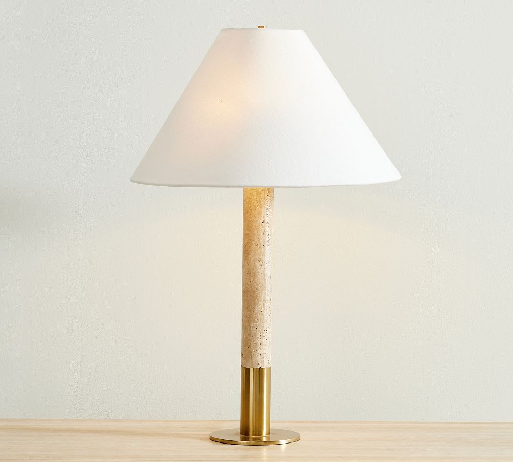 Sterling Travertine Table Lamp