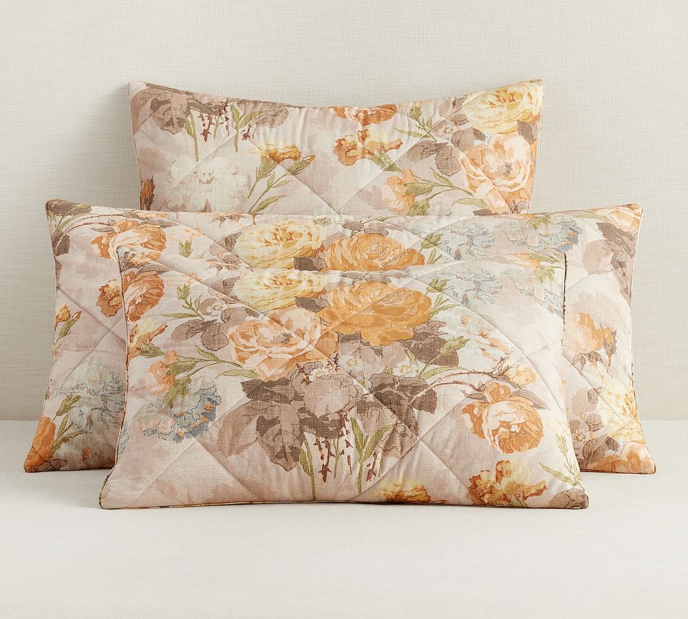 Vivienne Floral Percale Comforter Sham Pottery Barn