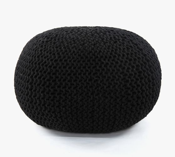 Jute Knit Pouf Pottery Barn