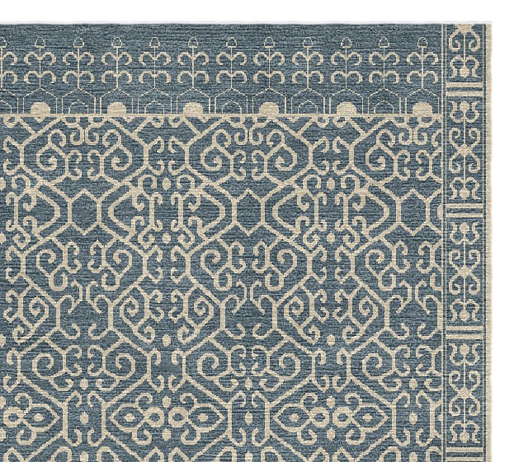 Indigo Luna Custom Tufted Rug Patterned Rugs Pottery Barn