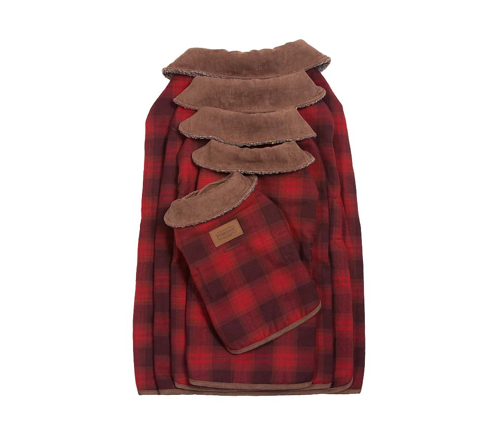 Pendleton® Red Plaid Dog Coat Collection Pottery Barn