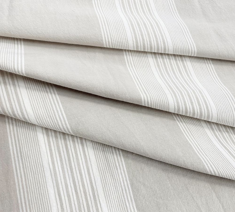Hunt Striped Percale Comforter & Shams Set | Pottery Barn