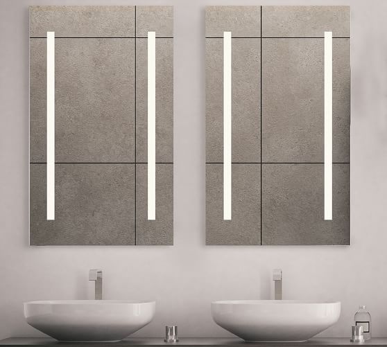 Robern Vitality Lighted Medicine Pottery Barn