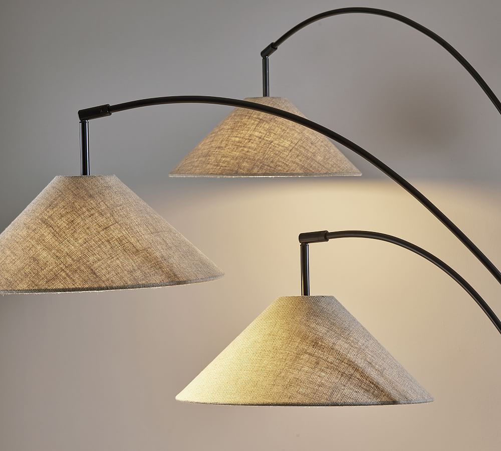 Serafina Metal 3Arm Arc Floor Lamp Pottery Barn