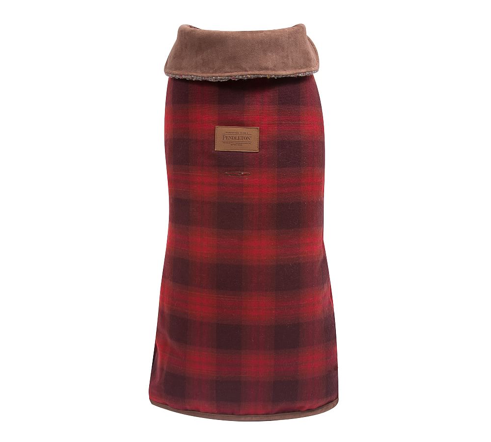 Pendleton® Red Plaid Dog Coat Collection Pottery Barn