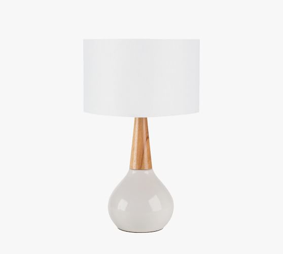 Cowan Ceramic & Wood Table Lamp | Pottery Barn