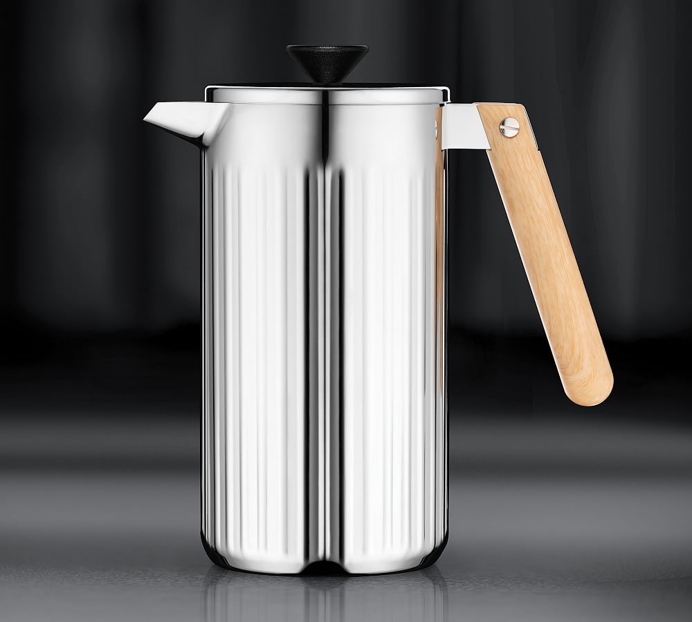 Bodum Chambord Stainless Steel 34-Oz. French Press with Walnut Wood Handle