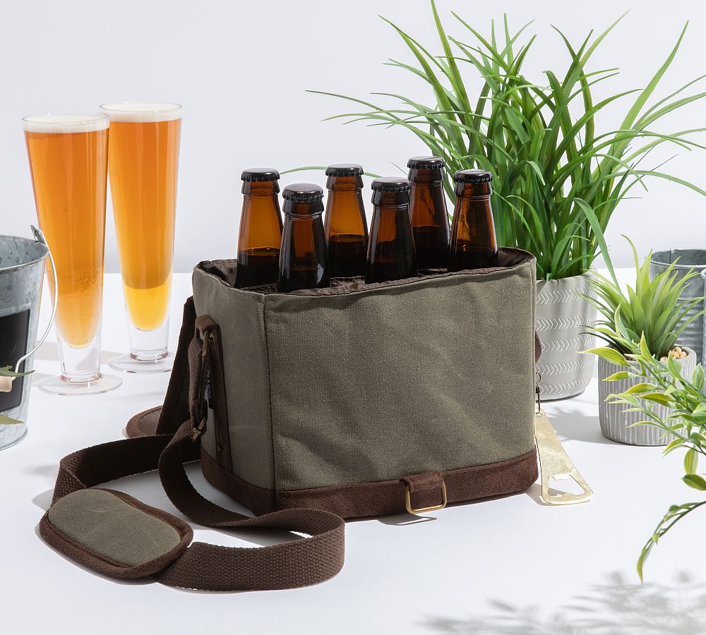 Greenpoint Waxed Canvas 6 Pack Beer Cooler