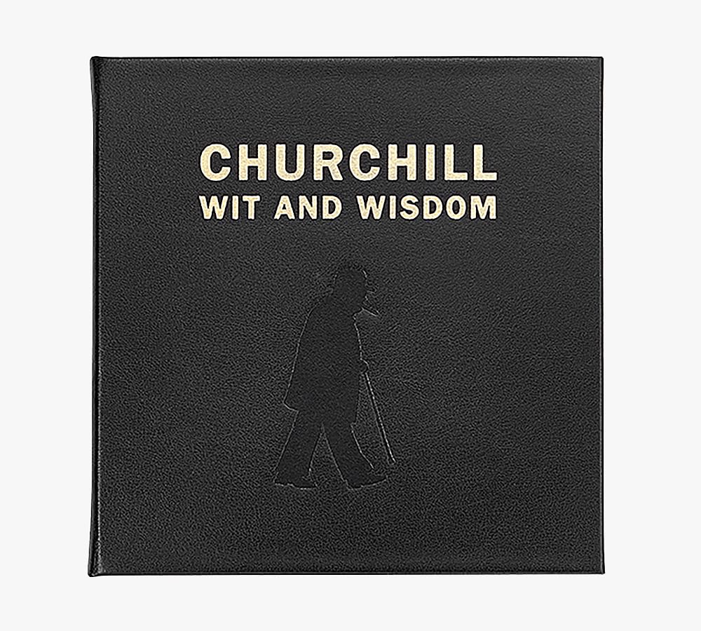 Churchill Wit And Wisdom Leather-Bound Book